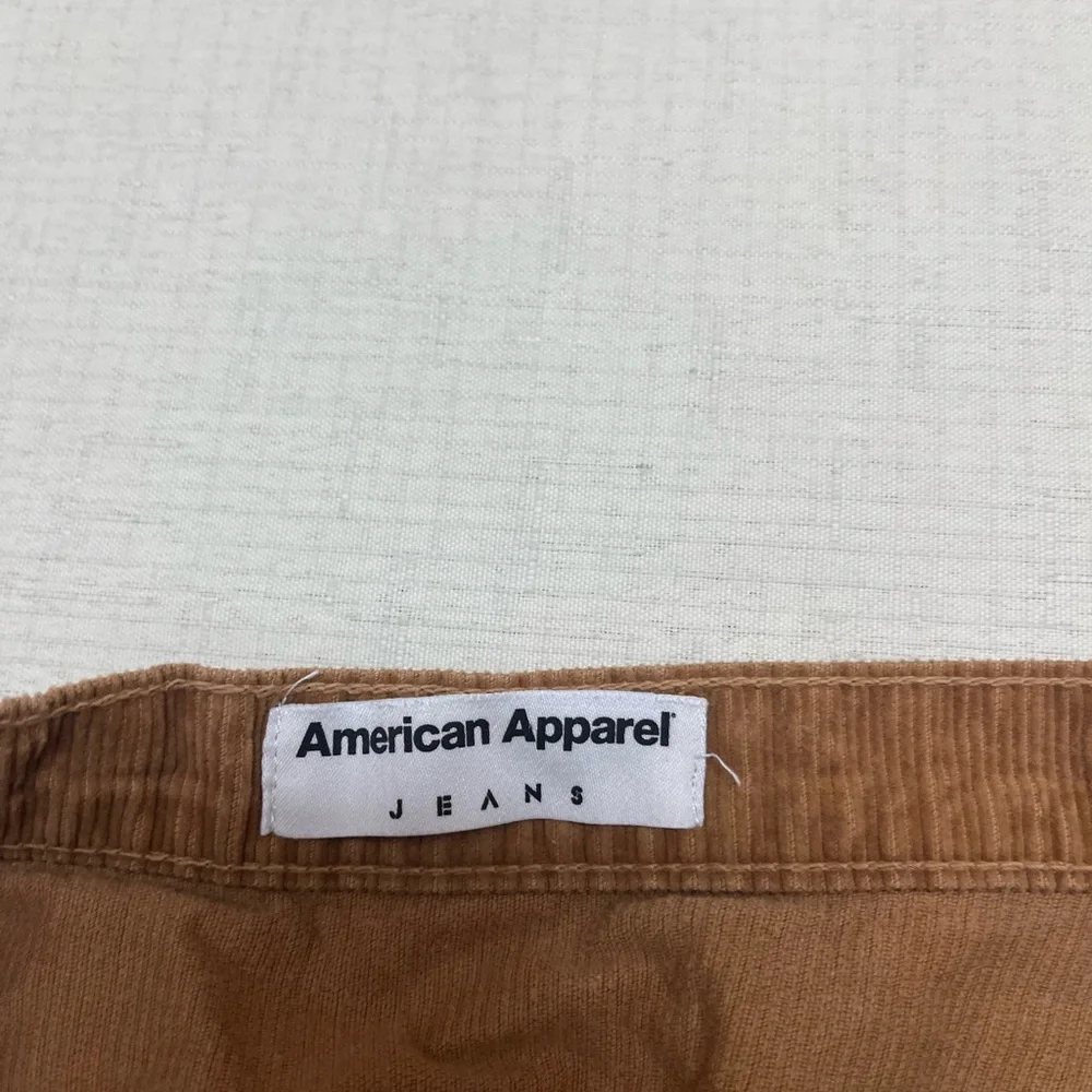 American Apparel S tan corduroy skater circle skirt